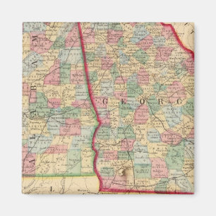 Imã Georgia, Alabama Map by Mitchell