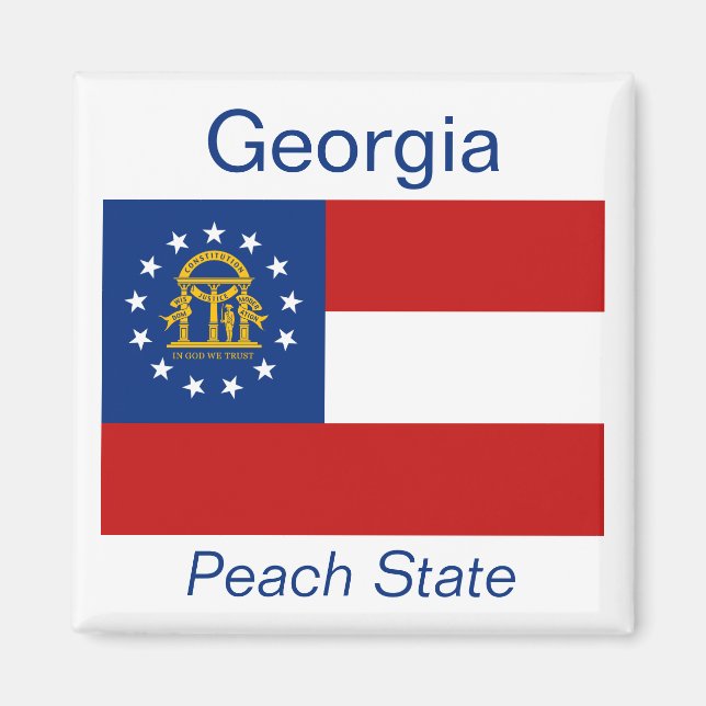 Imã Georgia Flag Magnet (Frente)
