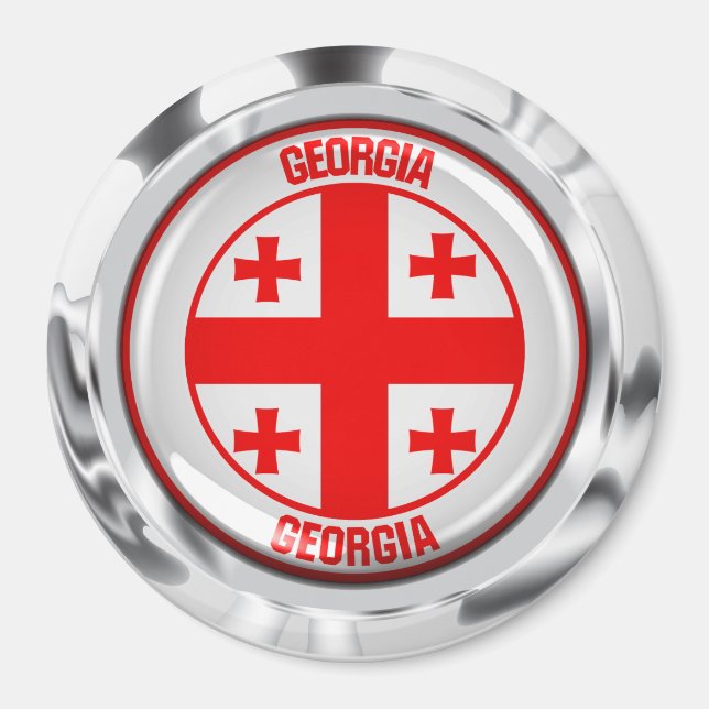 Imã Georgia Round Emblem (Frente)