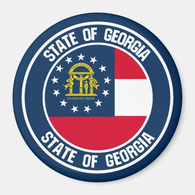 Imã Georgia Round Emblem (Frente)