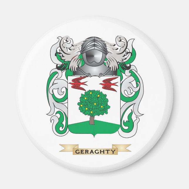 Imã Geraghty Casaco de Braços (Crest Familiar) (Frente)