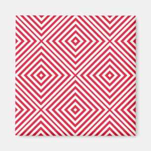 Imã Geranium Diamond Chevron