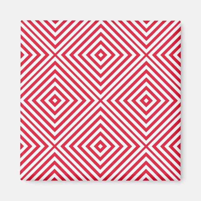Imã Geranium Diamond Chevron (Frente)