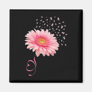 Imã Gerbera Daisy Flower Ribbon Pollen Cancer M