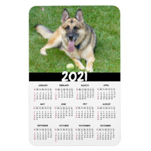 Ímã German shepherd 2021 Magnet Personalizado