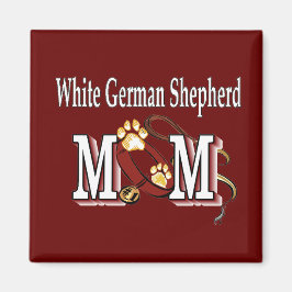 Imã German shepherd branco presentes da mãe