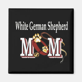 Imã German shepherd branco presentes da mãe