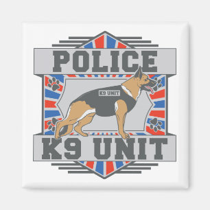 Imã German shepherd da polícia da unidade K9