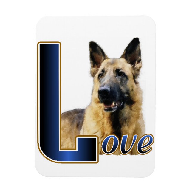 Ímã German shepherd Love (Vertical)
