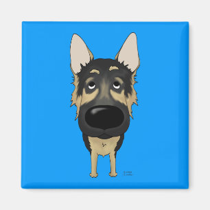 Imã German shepherd - nariz e bumbum grandes