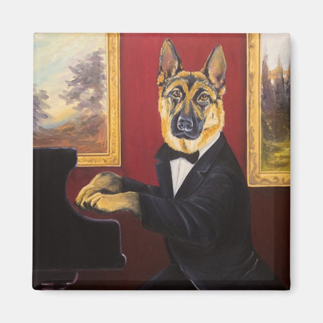 Imã German shepherd | Piano Waltz (Frente)