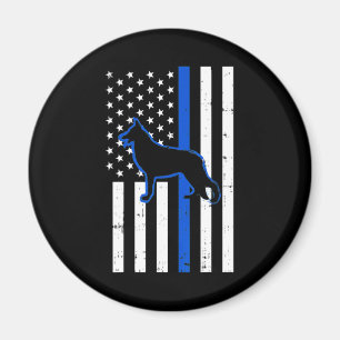 Imã German shepherd Policial Cão K9 Patriótico