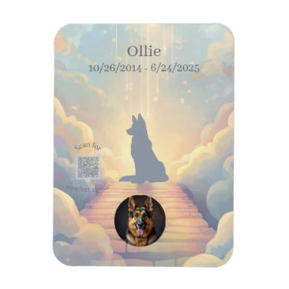 Ímã German Shepherd Rainbow Bridge Magnet