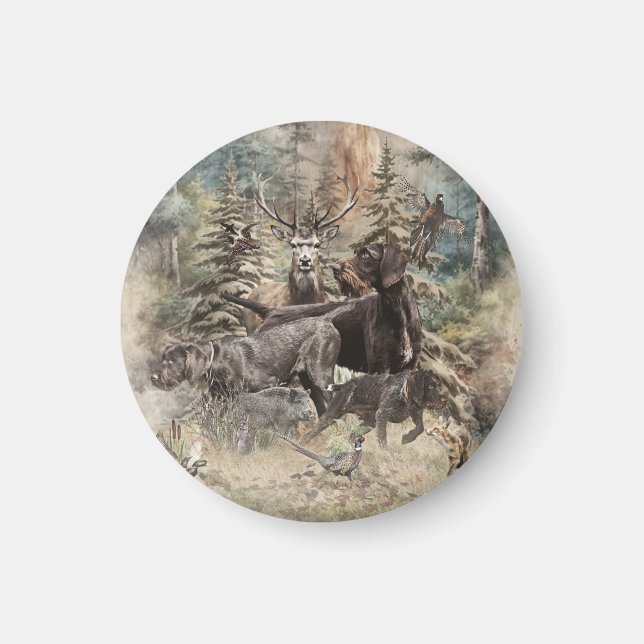 Imã German Wirehaired Pointer (Frente)