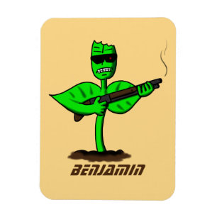 Ímã Germinador cyborg planta desenhos engraçados