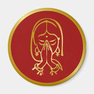 Imã Gesto bem-vindo do indiano - Namaskar