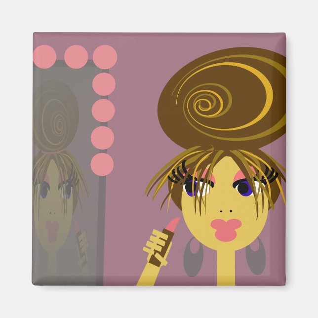 Imã Gettin Ready Pop Art Magnet (Frente)