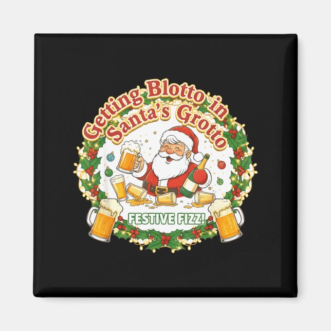 Imã Getting Blotto In Santa's Grotto Drunk Friends Nig (Frente)