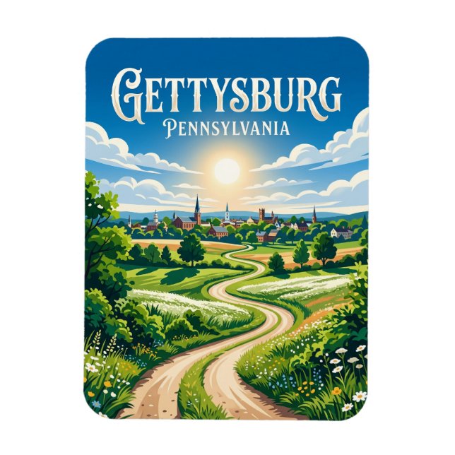 Ímã Gettysburg EUA (Vertical)