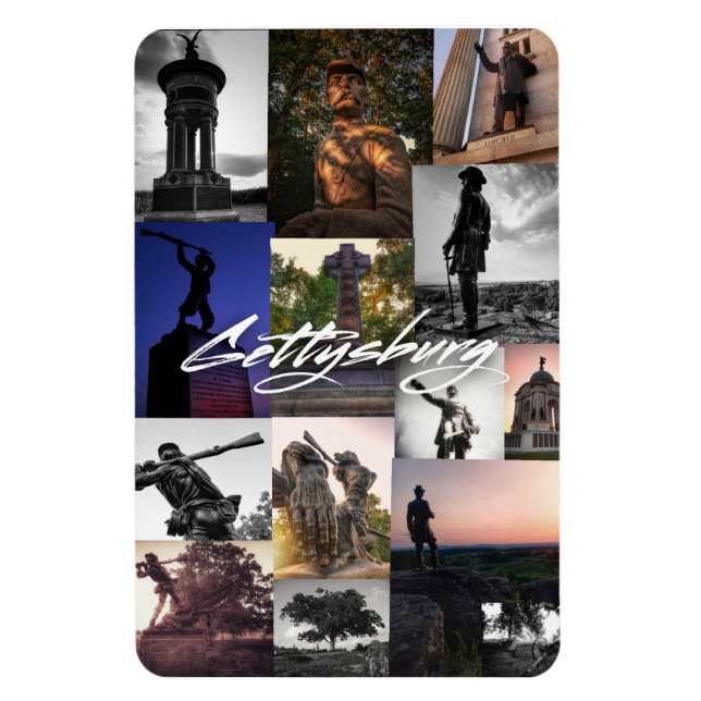 Ímã Gettysburg Monuments Magnet (Vertical)