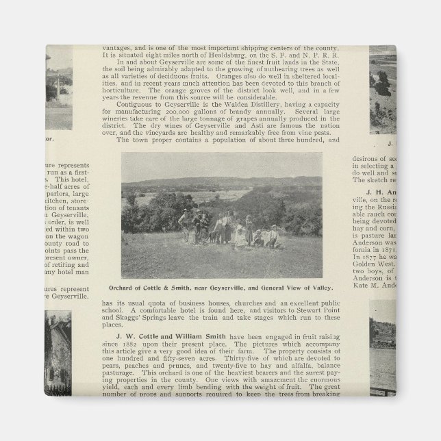 Imã Geyserville, Califórnia (Frente)