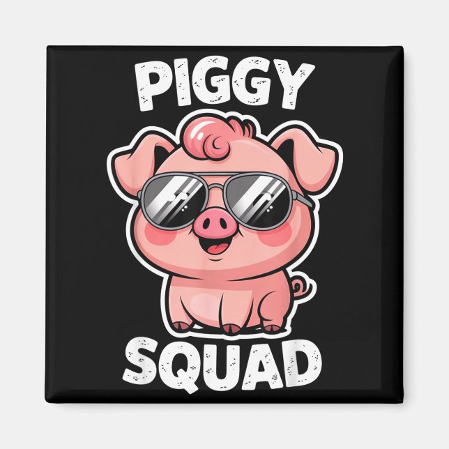 Imã Ggy Squad G Wearing Sungles As Animal Funny Farmer (Frente)