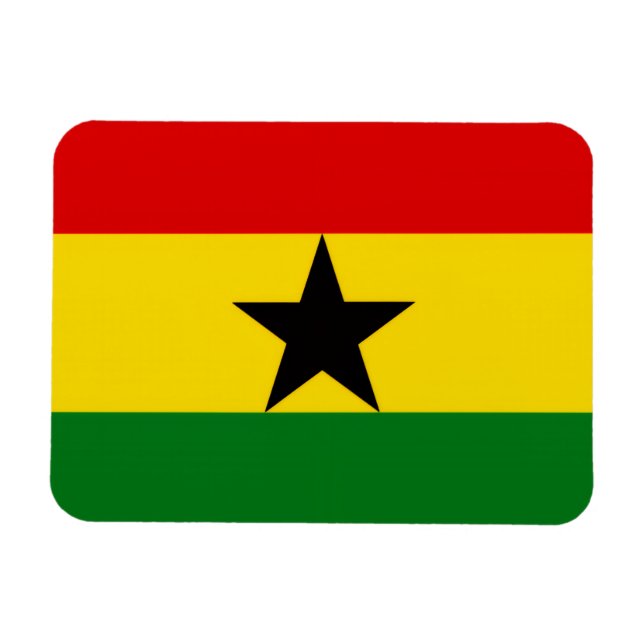 Ímã Ghana Flag (Horizontal)