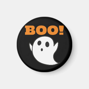 Imã Ghost bonito com palavras BOO!