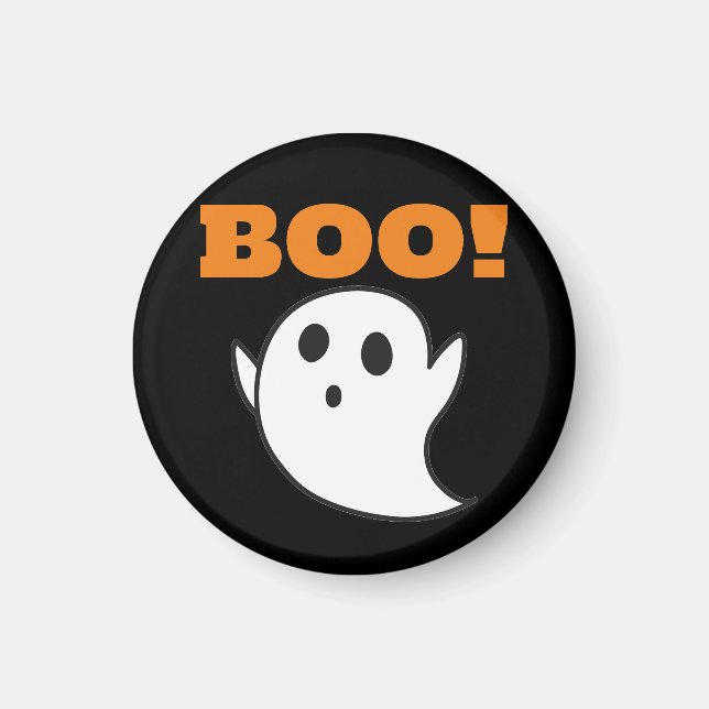 Imã Ghost bonito com palavras BOO! (Frente)