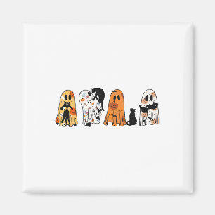 Imã Ghost Cat Halloween Ghost Black Cat Season