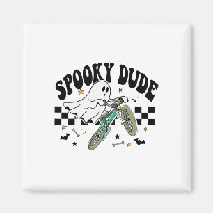 Imã Ghost Cyclical Bike Retro Halloween Party C