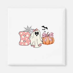 Imã Ghost Floral Boo Halloween Boy Ghost Spo
