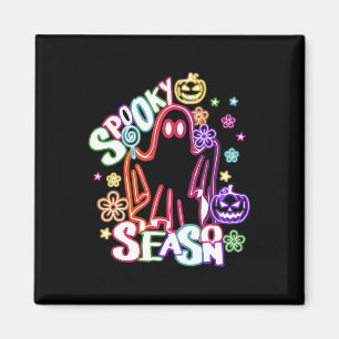 Imã Ghost Floral Coquette Halloween Pumpkin Spook