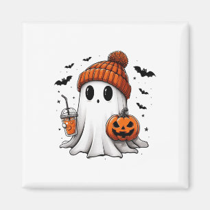 Imã Ghost Ghost Coffee Halloween Ghost Ice Cof