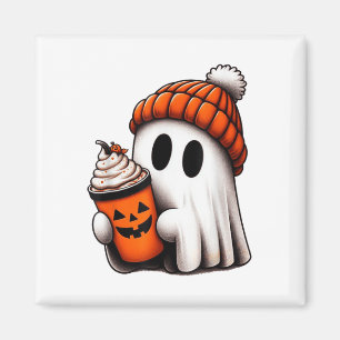 Imã Ghost Ghost Coffee Halloween Ghost Ice Cof