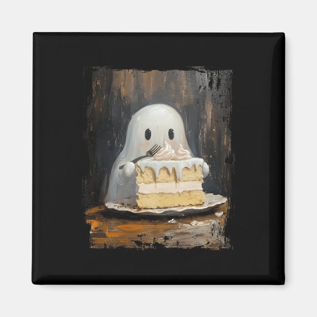 Imã Ghost Ghost Eating Cake Comida L (Frente)