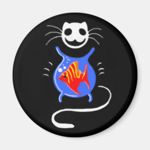 Imã Ghost Kitty Cat Magnet