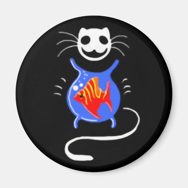 Imã Ghost Kitty Cat Magnet (Frente)