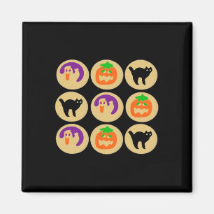 Imã Ghost Pumpkin Cat Halloween Suga
