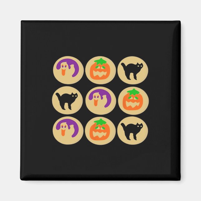 Imã Ghost Pumpkin Cat Halloween Suga (Frente)