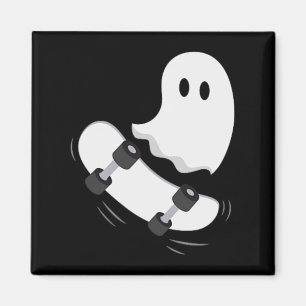Imã Ghost Skateboard Lpreguiçoso Halloween Costume Div