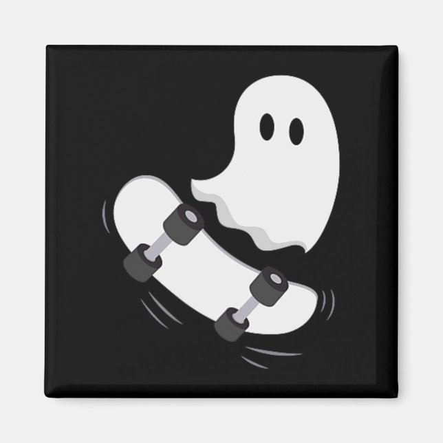 Imã Ghost Skateboard Lpreguiçoso Halloween Costume Div (Frente)