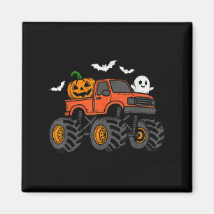 Imã Ghost Truck Pumpkin Halloween Costume Boys Toddler