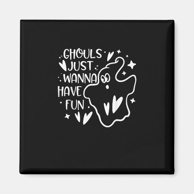 Imã Ghouls Só Quer Ter Um Dia de as Bruxas engraçado D (Frente)