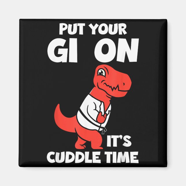 Imã Gi no Cuddle Time Engraçado BJJ Jiu-Jitsu Brasilei (Frente)