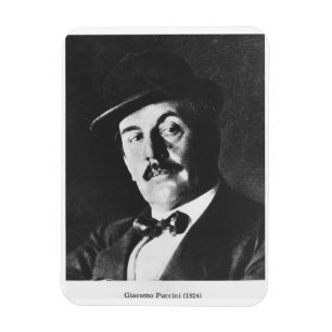 Ímã Giacomo Puccini (1858-1924) 1924 (photolitho) (b/w