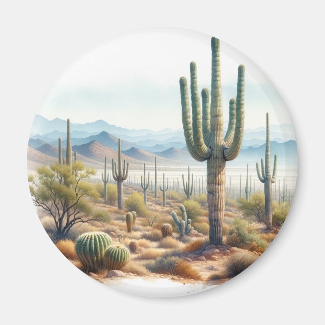 Imã Giant Cactos do Parque Nacional de Saguaro (Frente)