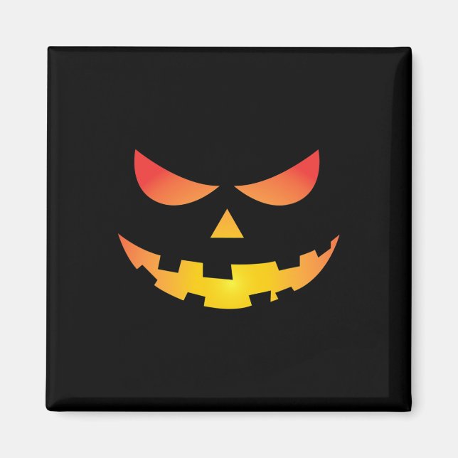 Imã Giant Jack O' Lanterna Face Halloween Pumpkin Dive (Frente)