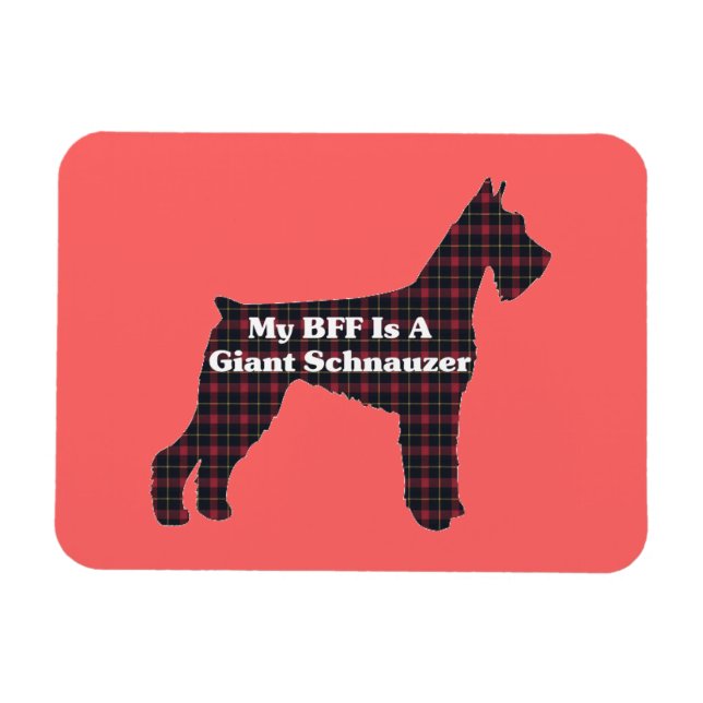 Ímã Giant Schnauzer BFF (Horizontal)