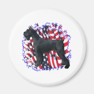 Imã Giant Schnauzer Patriot